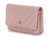 Chanel Light Pink Quilted Caviar Wallet on Chain WOC