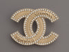 Chanel Medium Crystal CC Logo Brooch