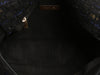 Chanel Large Navy Quilted Tweed and Ribbon 19 Flap