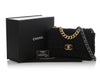 Chanel Large Navy Quilted Tweed and Ribbon 19 Flap