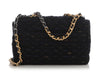 Chanel Large Navy Quilted Tweed and Ribbon 19 Flap