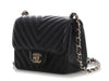 Chanel Mini Black Chevron-Quilted Lambskin Classic