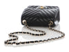 Chanel Mini Black Chevron-Quilted Lambskin Classic