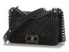 Chanel Small Black Quilted Lambskin Boy Bag