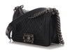 Chanel Small Black Quilted Lambskin Boy Bag