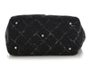 Chanel Vintage Large Black Nylon Travel Line Boston Bag