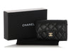 Chanel Black Quilted Caviar Flap Card Holder