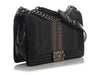 Chanel Large Black Ombre Python Boy Bag