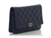 Chanel Navy Boy Wallet on Chain WOC