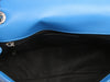 Chanel Small Blue Quilted Patent Coco Shine Flap