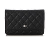 Chanel Black Quilted Caviar Wallet on a Chain WOC
