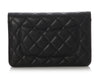 Chanel Black Quilted Caviar Wallet on a Chain WOC