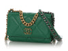 Chanel Green Quilted Lambskin 19 Wallet on Chain WOC