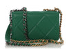 Chanel Green Quilted Lambskin 19 Wallet on Chain WOC