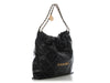 Chanel Medium Black Quilted Shiny Calfskin 22