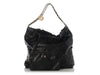 Chanel Medium Black Quilted Shiny Calfskin 22