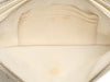 Chanel Small White Quilted Caviar Clutch with Chain