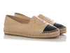 Chanel Black and Beige Espadrilles
