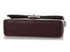 Chanel Medium/Large Burgundy Quilted Caviar Classic Double Flap