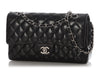 Chanel Medium/Large Black Quilted Lambskin Classic Double Flap