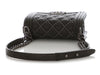 Chanel Small Dark Gray Studded Calfkskin Boy Bag