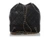 Chanel Small Black Part-Quilted Aged Calfskin Gabrielle Backpack