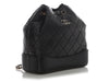 Chanel Small Black Part-Quilted Aged Calfskin Gabrielle Backpack