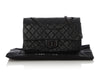 Chanel So Black Quilted Distressed Calfskin 2.55 Reissue 225