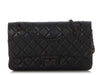Chanel So Black Quilted Distressed Calfskin 2.55 Reissue 225
