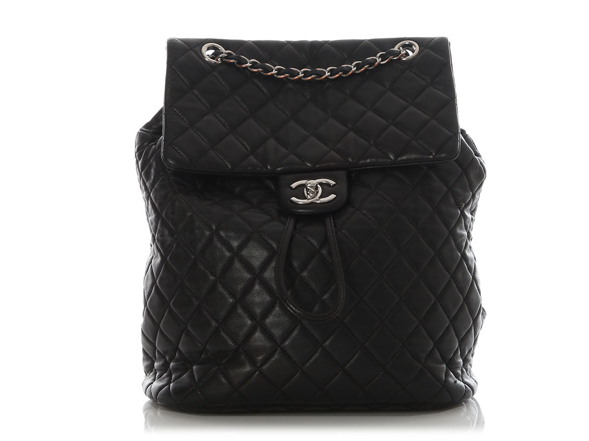 chanel leather backpack Chanel Urban Spirit Quilted Lambskin Large Backpack