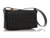 Chanel Vintage Black Lambskin Chocolate Bar Flap