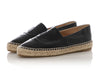 Chanel Black Lambskin Espadrilles