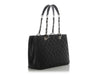 Chanel Black Quilted Caviar Grand Shopping Tote GST