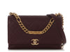 Chanel Maroon Quilted Caviar Bracelet on Chain Flap Bag