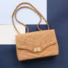Chanel Small Chevron-Quilted Cork Reissue Flap