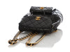 Chanel Vintage Small Black Quilted Lambskin Backpack