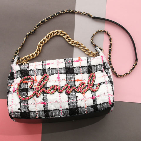 Chanel Tweed Signature Hobo