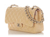 Chanel Jumbo Yellow and Light Pink Quilted Patent Classic Double Flap
