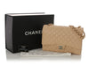 Chanel Maxi Beige Clair Quilted Caviar Classic Double Flap