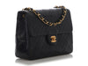 Chanel Vintage Mini Navy Quilted Lambskin Classic