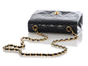 Chanel Vintage Mini Navy Quilted Lambskin Classic