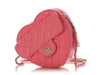 Chanel Large Coral Quilted Lambskin CC in Love Heart Bag