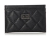 Chanel So Black Quilted Aged Calfskin Reissue Card Case