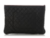 Chanel Large Black Quilted Caviar Pouch