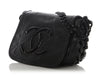 Chanel Black Calfskin and Patent Modern Chain Flap
