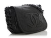 Chanel Black Calfskin and Patent Modern Chain Flap