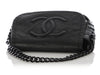 Chanel Black Calfskin and Patent Modern Chain Flap