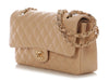 Chanel Medium/Large Beige Clair Quilted Caviar Classic Double Flap