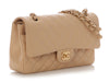 Chanel Medium/Large Beige Clair Quilted Caviar Classic Double Flap