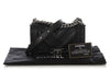 Chanel Small Black Chevron-Quilted Calfskin Boy Bag